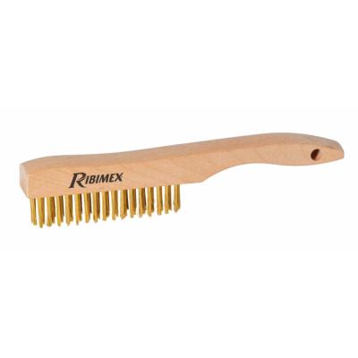 Brosse métallique manuelle manche bois avec poignée