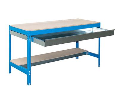 Établi métal bleu bois capacité charge 600 kgs dim.842x1210x760mm à visser