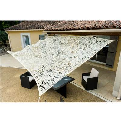 Toile d'ombrage ajouré 3x4m 120 g/m2 beige