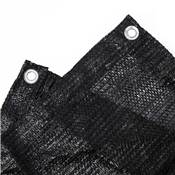Toile d'ombrage potager et serre 2x3m oeillets 50cm filtre 75% 80 g/m2 noir