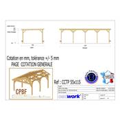 Abri Toit Plat, Bois DOUGLAS Français
