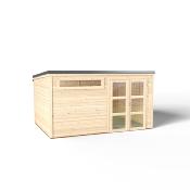 Abri SHELTY MODERN, 2 portes,  brut en Epicéa