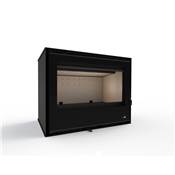 Pack Insert cheminée bois VISEU-C-695-S, 7.3KW, Cadre 3 côtés