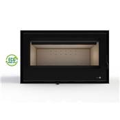 Pack Insert cheminée bois VISEU-C-895-S, 9KW, Cadre 4 côtés Verre