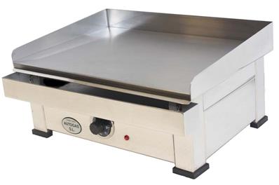 Plancha éléctrique avec plaque de cuisson en acier réctifié et polie 3kw 500x300x240mm