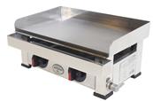Plancha gaz avec plaque de cuisson en acier réctifié et polie 6kw 500x300x240mm