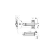 Lot 10 pistons d'amortissement porte Rlevable Minidamp 2 Fermeture amortie plastique Gris