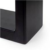 Jeu pieds rectangulaires Square table larg. 600mm Acier noir
