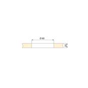 Passe-câble table Plastwin plastique blanc plastique
