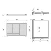 Kit tiroir organisateur intérieur armoire Moka