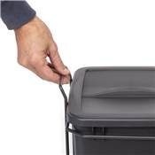 Poubelle recyclage montage inf. extraction manuelle cuisine Recycle 2x35L Anthracite