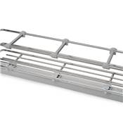 Porte-bouteilles extractible f. amortie gauche 3 plateaux mod. 150mm Acier Chromé