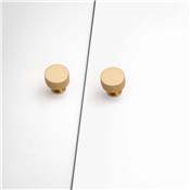 Lot 10 boutons meubles Argos diam. 30mm alu. Or