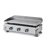 Plancha gaz modèle Silvia II G 3 feux 7,5kw en Inox à poser