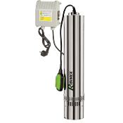 Pompe pour puit 750w diamètre corps 125mm avec flotteur refoulement 43m