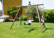 Portique en bois pour enfants ERNEST,  Dim.276x189x222cm, âges 3 à 12 ans