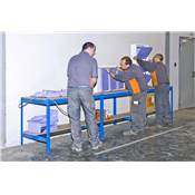 Établi métal anthracite bois capacité 600 kgs dim.842x1210x610mm à visser