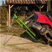 Lève tondeuse autoportée à vis 400kg hauteur travail 80cm vert