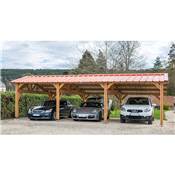Abri Deux Pentes Faitage Dcal, Bois DOUGLAS
