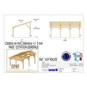 Abri Une Pente, Bois DOUGLAS Français