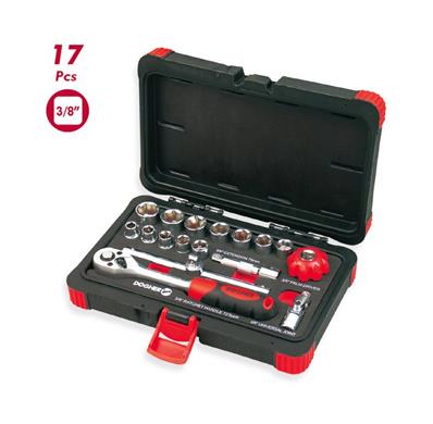 Coffret à douilles hexagonales 17 pièces Emmanchement 3/8
