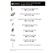 Kit clôture PVC couleur blanc