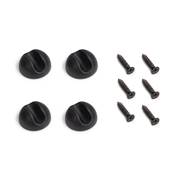 Lot 4 pieds Hairpin 3 fils par table haut. 710mm Acier noir