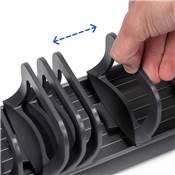 Orderbox Porte-assiettes tiroir 120x470mm alu. plastique Anthracite