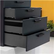 Kit tiroirs cuisine salle bains Vertex haut. 178mm panneaux inclus mod. 900mm Anthracite