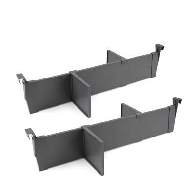 Kit d'accessoires séparation intérieurs tiroirs larg. 600 mm alu. plastique Anthracite
