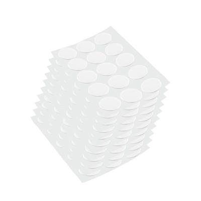 Lot 900 cache-vis adhésifs diam. 13mm plastique blanc