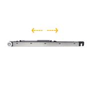 Kit Railway Système coulissantes portes coulissantes bois fermeture souple 80kg alu. mat