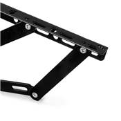 Jeu ensemble levage lits ouverture latérale lits 90 cm Acier noir