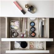 Kit 8 seaux organisateurs Cube tiroirs plastique Transparent