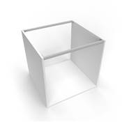 Kit 4 profils transversaux meubles cuisine Albeam accessoires visser alu. plastique anodisé mat