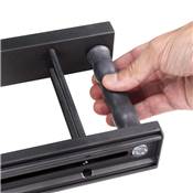 Planche repasser pliante planche repasser coulissante meubles. Modèle Iron Alu alu. Anthracite