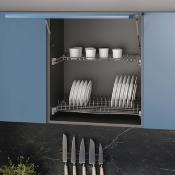 Égouttoir Suprastar acier couleur aluminium pour module de cuisine