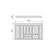Range-couvert pour tiroir Concept-Vertex plastique