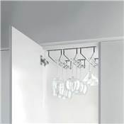 Porte-verres meubles Supra 1 rangée long. 340mm Acier Chromé