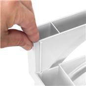 Kit rangement assiettes 13 assiettes maximum plastique blanc