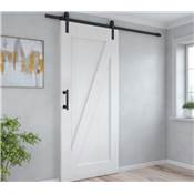 Poignée portes coulissantes bois Pasadena long. 240 mm entraxe 180 mm Acier Noir texturé