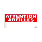 Panneau signalisation Attention abeilles 300x170mm