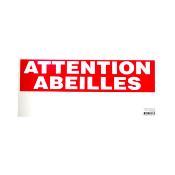 Panneau signalisation Attention abeilles 300x170mm