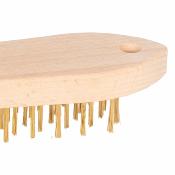 Brosse métallique manuelle manche bois