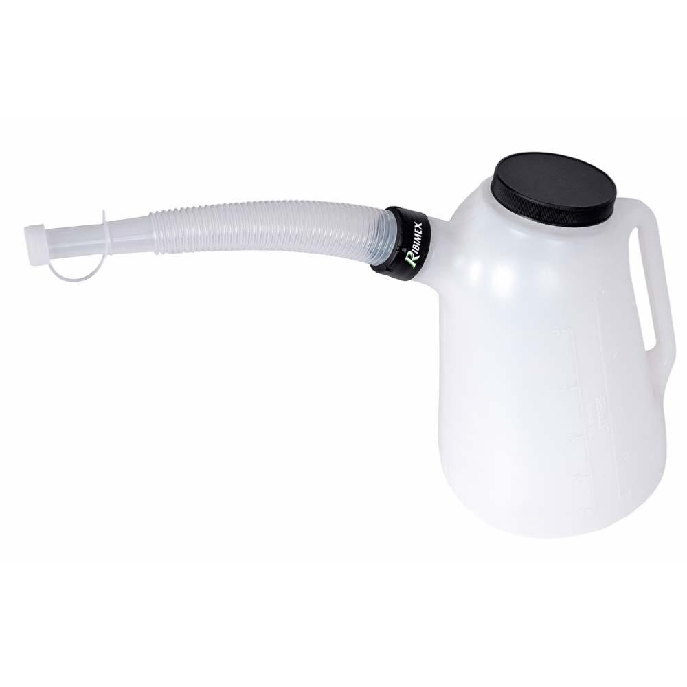 Carafe Doseuse Huile 5 Litres - Bec Long Anti-fuite, ABS, Pour Vidange Auto/moto, Atelier