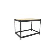 Table de travail en métal anthracite bois 400 kgs dim.900x1200x450mm sans vis