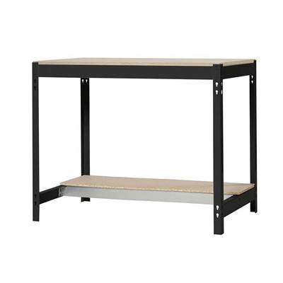 Établi métal anthracite bois capacité 600 kgs dim.842x1210x610mm à visser