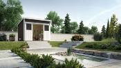 Abri 225 T.1, en épicéa surface intérieure utile de 5,96 m²