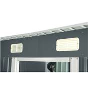 Abri jardin métal 2.4m2 1.95x1.21 h. 180cm anthracite ptes coulissantes