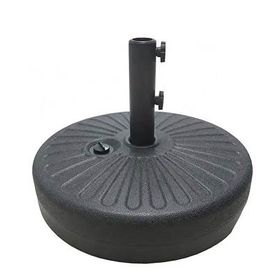 Pied parasol droit à remplir eau ou sable diamètre 51cm mâts de 38 à 48 mm gris